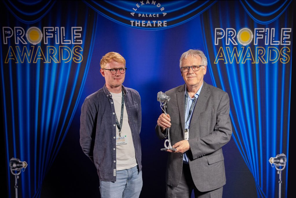 Theo Farringdon of Theatre Projects with Bernie Davis
